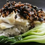 Roasted Rockfish with Black Bean, Garlic and Ginger Sauce