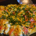 Goldie Lox and Four Friends – Soft Scrambled Eggs with Lox, Red Onion, Capers, Chives and Cream Cheese
