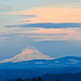 Winter Clouds and Sunset over Mt. Hood