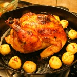 Roast Chicken with Truffles