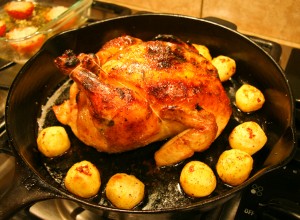 Roast Chicken with Truffles