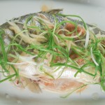 Sea Bass Steamed with Pickled Plums and Ginger