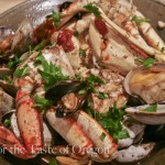 Dungeness crab, clams and mussels sauteed with a tangy sauce of tamarind paste and tomatoes.