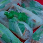 Vietnamese-Style Spring Rolls Stuffed with Smoked Trout