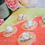 Parmesan Crisps with Goat Cheese, Fig and Prosciutto Spread — Perfect Pairing for Bubbly