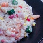 Flav-R-Pac frozen vegetable mixes make Shrimp Risotto a snap