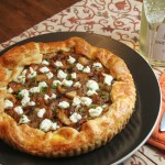 Oregon Wild Mushroom and Caramelized Onion Tart fit for a Thanksgiving vegeterian feast