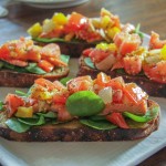 Smoked steelhead bruschetta and Left Coast White Pinot Noir: A perfect welcome for spring